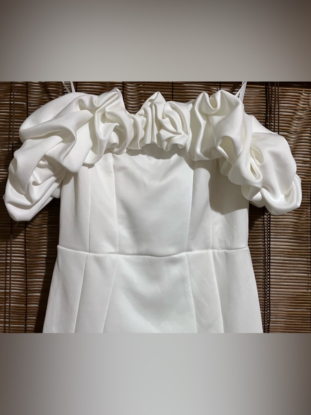 Windsor White Ruffled Off-Shoulder Mini Dress - Picture 2 of 11